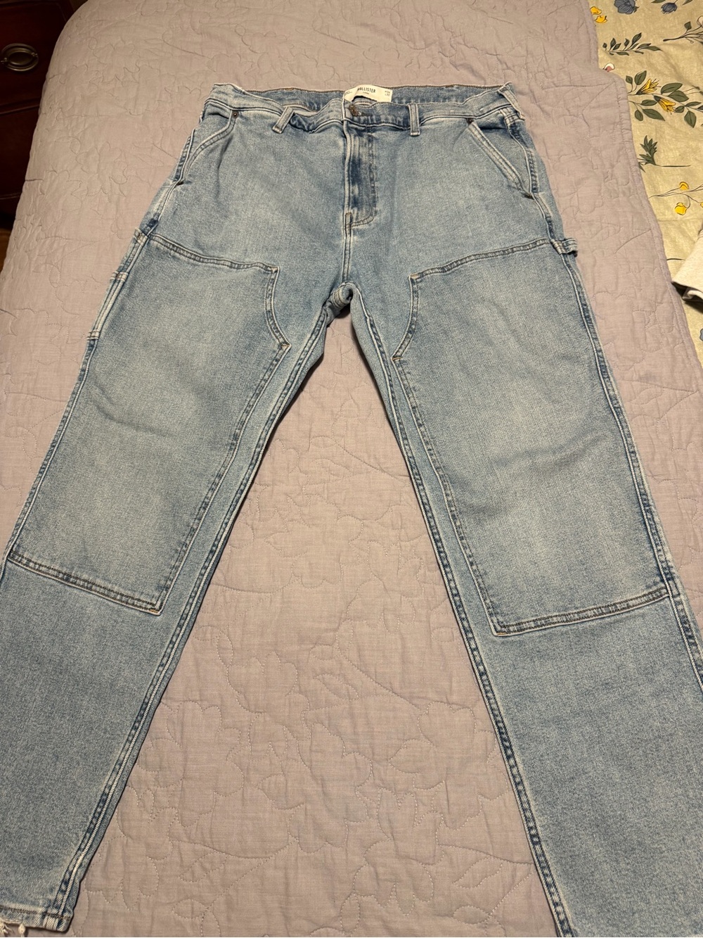 Hollister Light Blue Relaxed Carpenter Jeans